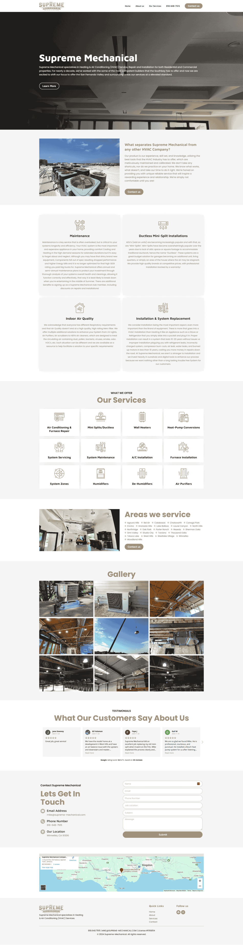 One-Page Website Design and Development